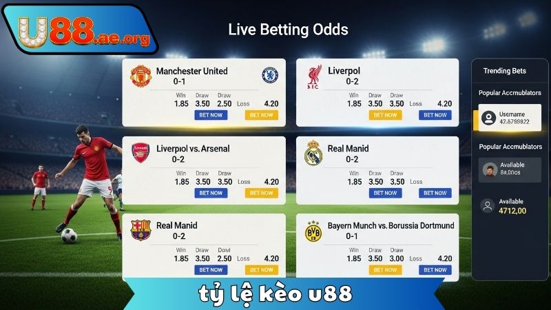 Tỷ Lệ Kèo U88 – Cược Thông Minh, Lợi Nhuận Cao 4 ty-le-keo-u88